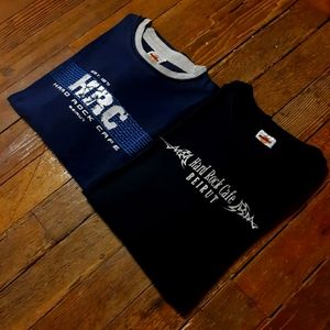 (PAIR)Lot Of Vintage 90s Hard Rock Cafe Beirut Longsleeve Tshirts Size Large